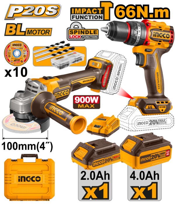 Cordless 2 pcs combo kit