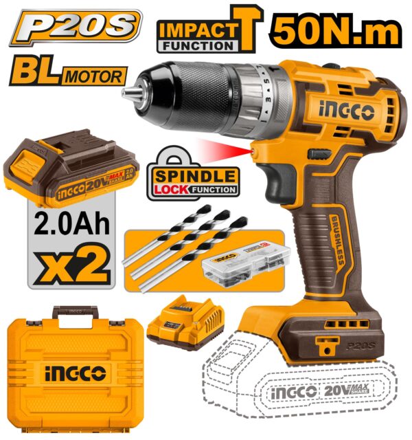 Brushless cordless impact drill