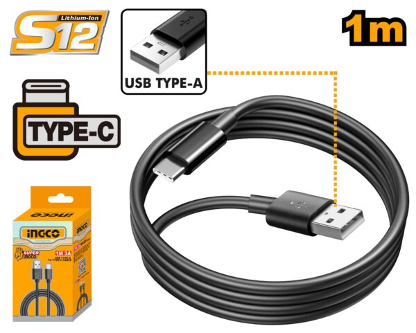 USB type-A to type-C cable